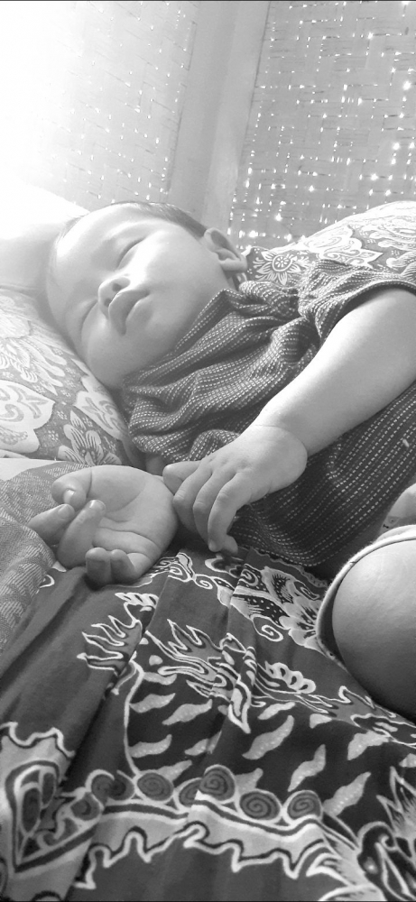 Anak tertidur. Foto: Irma T.H