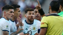 Messi menyoroti kepemimpinan wasit di Copa America 2019/Foto: Goal.com
