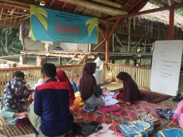 Foto 1 : Anak anak Yatim, Duafa dan kurang mampu belajar bersama di Balamadani (dokpri)