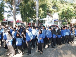 Ratusan CPNS siap menerima SK di lingkup Pemerintah Kabupaten Bantaeng (08/07/19)-DOKPRI.