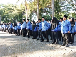 Ratusan CPNS siap menerima SK di lingkup Pemerintah Kabupaten Bantaeng (08/07/19)-DOKPRI.