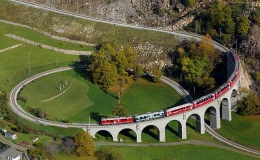 Sistem Loop pada Jalur Kereta Api di Swiss. (Sumber : David Gubler)
