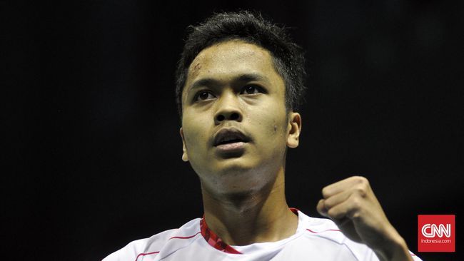 Anthony Ginting (Foto Putra Tegar/CNNIndonesia.com) 