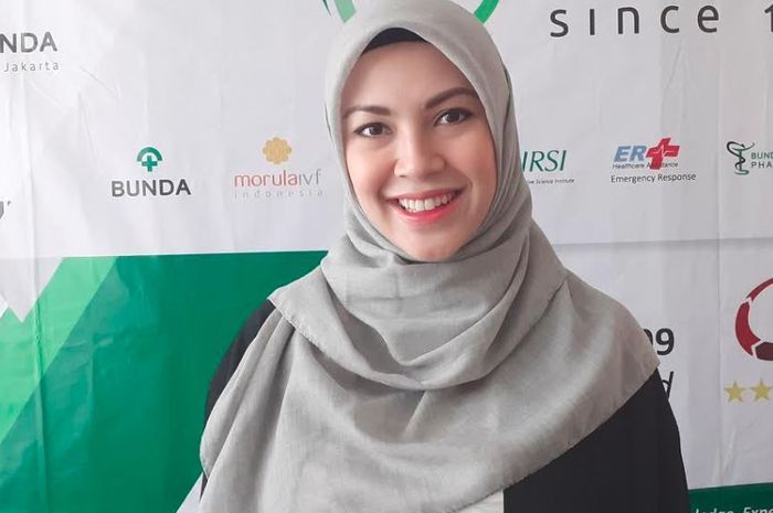 Ratna Galih saat ditemui Grid.ID di RS Bunda Menteng, Jakarta Pusat, Senin (8/7/2019) | grid.id