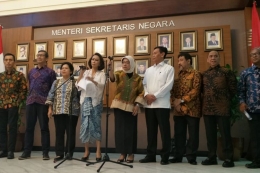Jajaran Panitia Seleksi (Pansel) Komisioner KPK untuk Periode 2019-2023 | Gambar: kompas.com