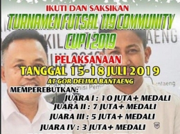 Futsal 119 Community Cup I 2019 siapkan hadiah puluhan juta Rupiah/Dokpri