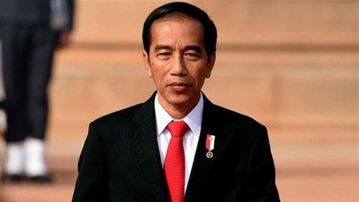 Presiden Jokowi dalam busana resmi kepresidenan (Sumber gambar : Tribunnews)