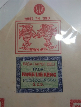 Thee Tjap Nanas Doea produksi Kwee Lie Keng (Sumber : www.onokuno-kuno.blogspot.com)