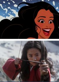 Sosok Ariel yang akan digambarkan berkulit hitam undang kontroversi, sedangkan Mulan dipuji (sumber gambar: IMDb dan twitter Cloe x Halle)