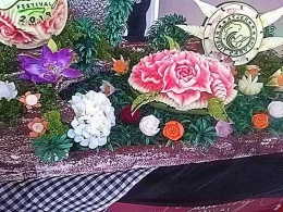 Hiasan Buah pada Aceh Culiner Festival 2019/dokpri