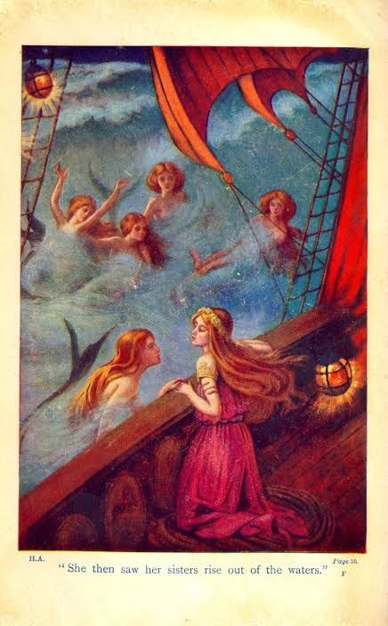 Gambaran Ariel dalam dongeng (dok. Pinterest)