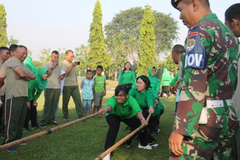 Suasana permainan yang digelar Yonkav 9/SDK, Dokpri