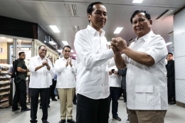 Pertemuan Jokowi dan Prabowo | Gambar dari kompas.com