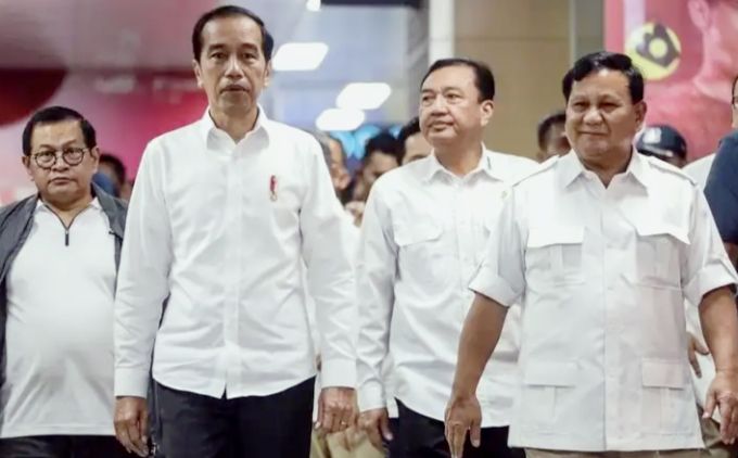 Jenderal BG ikut mendampingi pertemuan Jokowi-Prabowo (Kompas.com)