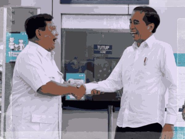 Pertemuan Jokowi dan Prabowo | Foto diolah dari IndonesiaSatu.co
