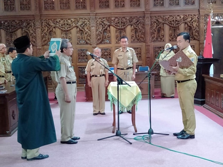 Penggambilan sumpah jabatan PJS Sekda | dokpri