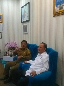 kepala BNN Pusat Komjen Drs.Heru Winarko, S.H bersama Walikota Banda Aceh Aminullah Usman (Dokpri)