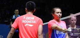 Praveen Jordan/Melati Daeva, langsung tumbang di putaran pertama Indonesia Open 2019/Foto: badmintonindonesia.org