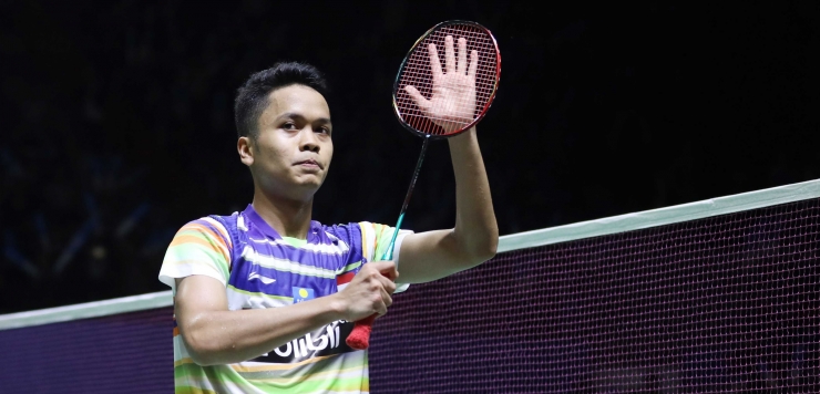 Anthony Ginting lolos ke putaran kedua setelah melakoni pertandingan berat di putaran pertama Indonesia Open 2019/Foto: badmintonindonesia.org