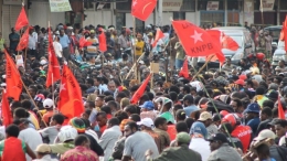 Ribuan Massa aksi rakyat Papua di Jayapura, dimediasi Komite Nasional Papua Barat [KNPB - Foto: Ist.