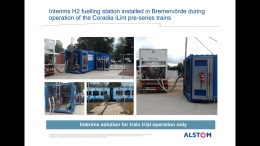 Stasiun Pengisian Bahan Bakar Hidrogen untuk Kereta Coradia iLint di Bremevrde. (Sumber : Alstom)