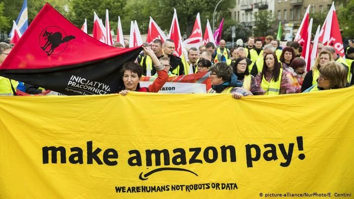 Unjuk rasa karyawan Amazon (doc. FBM)