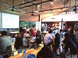 Acara JNE Kopiwriting di Bandung.  Foto: Ima
