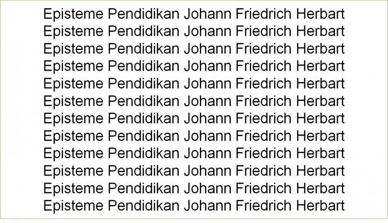 Episteme Pendidikan Johann Friedrich Herbart