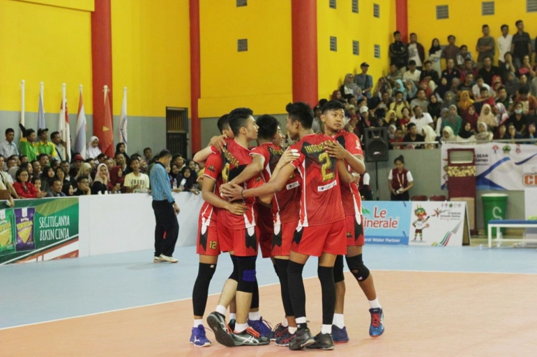 Tim voli putra Indonesia lolos ke final ASEAN Schools Games 2019| Sumber: http://inaasg2019.com/asg/