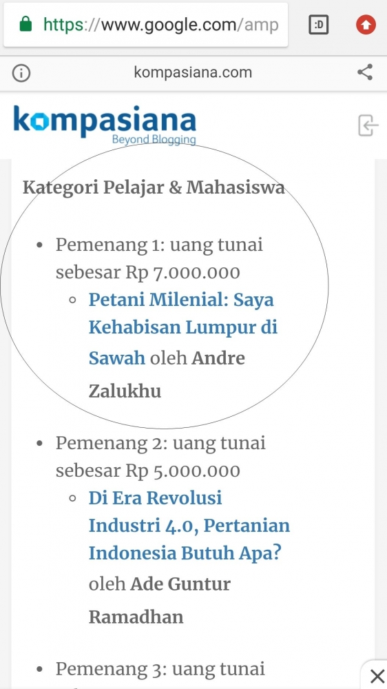 Tulisan Pertama Saya di Kompasiana Membawa Saya ke Kantor Tulisan Pertama Saya di Kompasiana Membawa Saya ke Kantor