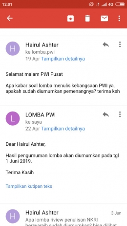 Respon panitia | dokpri