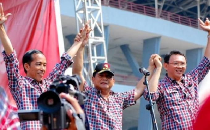 Jokowi-Prabowo-Ahok | Warta Kota
