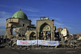 Ilustrasi Kota Mosul: (AFP/ZAID AL-OBEIDI) | Kompas.com