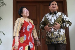 Megawati dan Prabowo dalam pertemuan terakhir yang terjadi setelah Pilpres 2019 (thejakartapost.com).