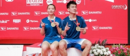Zheng Siwei/Huang Yaqiong saat juara Indonesia Masters 2019 awal tahun lalu/Foto: Djarum Badminton