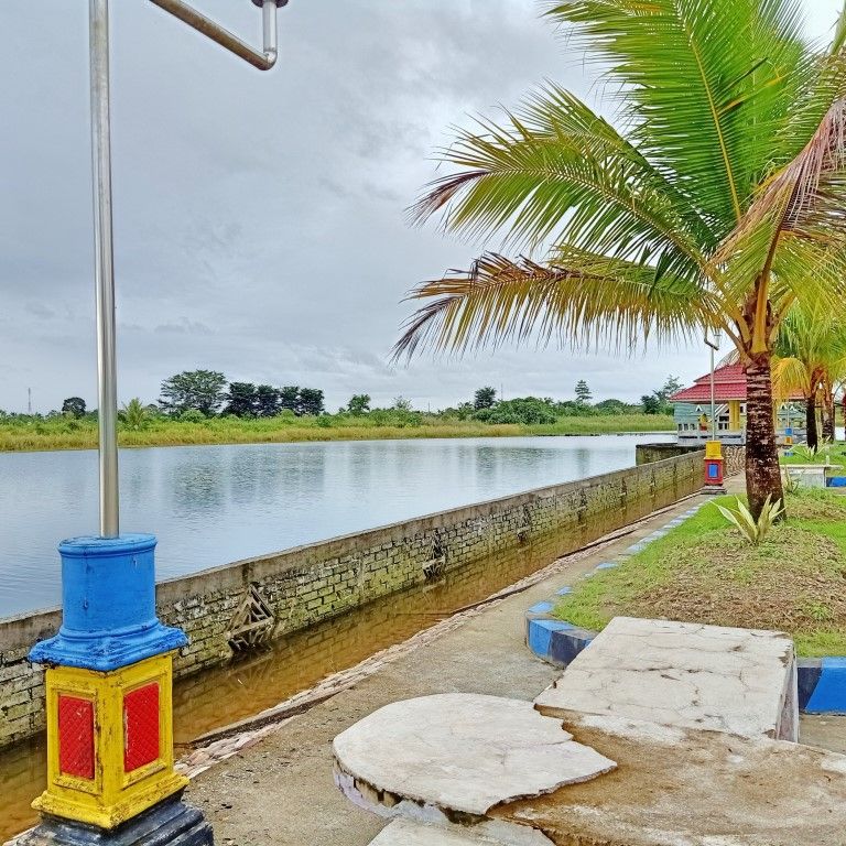 Foto Lokasi Wisata Air Pelangi Mimika KM8. Dok:Pribadi