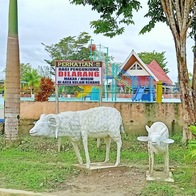 Foto Lokasi  Wisata Air Pelangi Mimika KM8. Dok:Pribadi