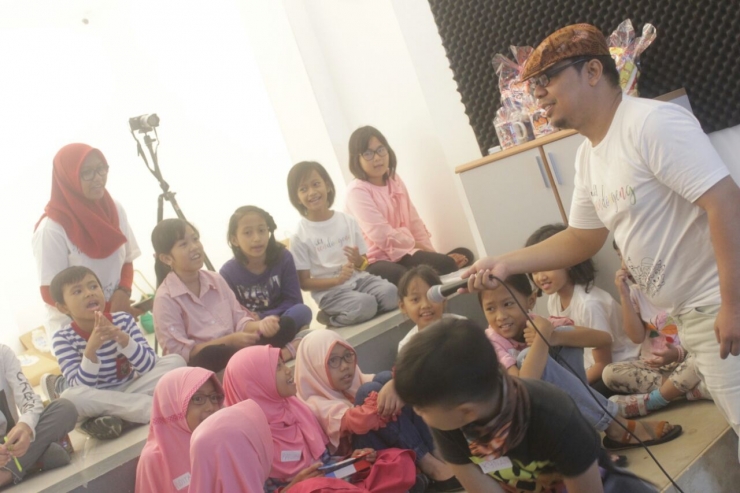 Workshop storytelling for kids bersama kak Andy Selaludihati| dokumentasi pribadi