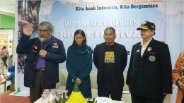 dari kiri) Arist Merdeka Sirait, Bunda Maya IBN, Awi Tamini, dan Viktor BNN di acara pembukaan ICRF 2019 (Dok. Istimewa) 