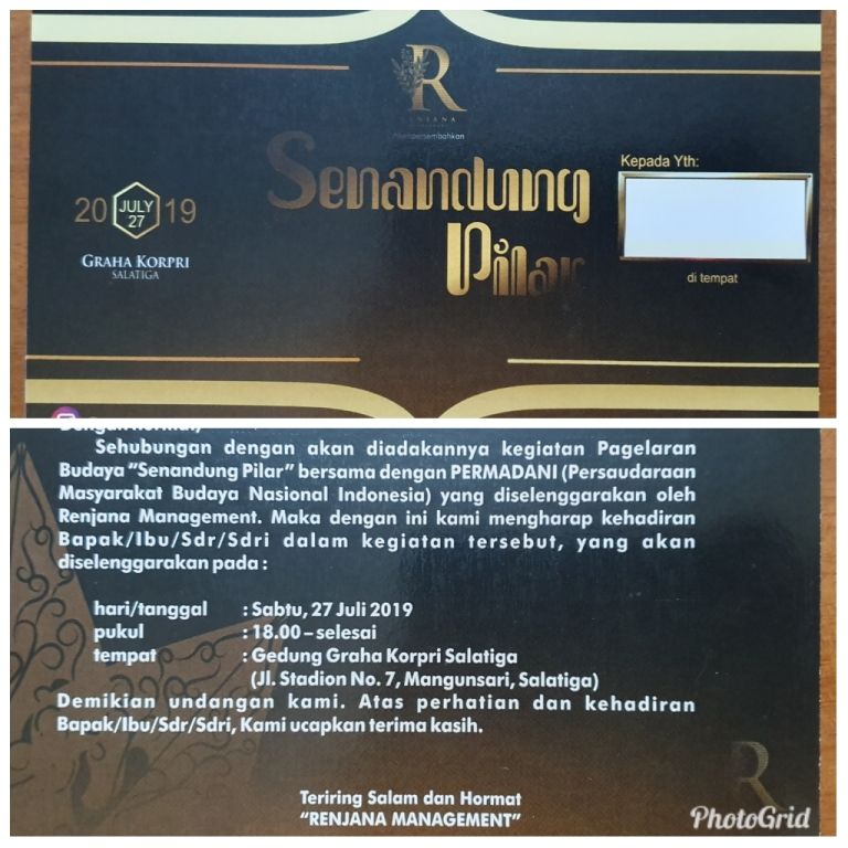 Senandung Pilar persembahan renjana manajemen (dok pri)