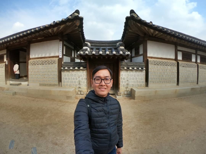 Salah satu rumah tradisional Korea/hanok di Namsangeol (Dokpri)
