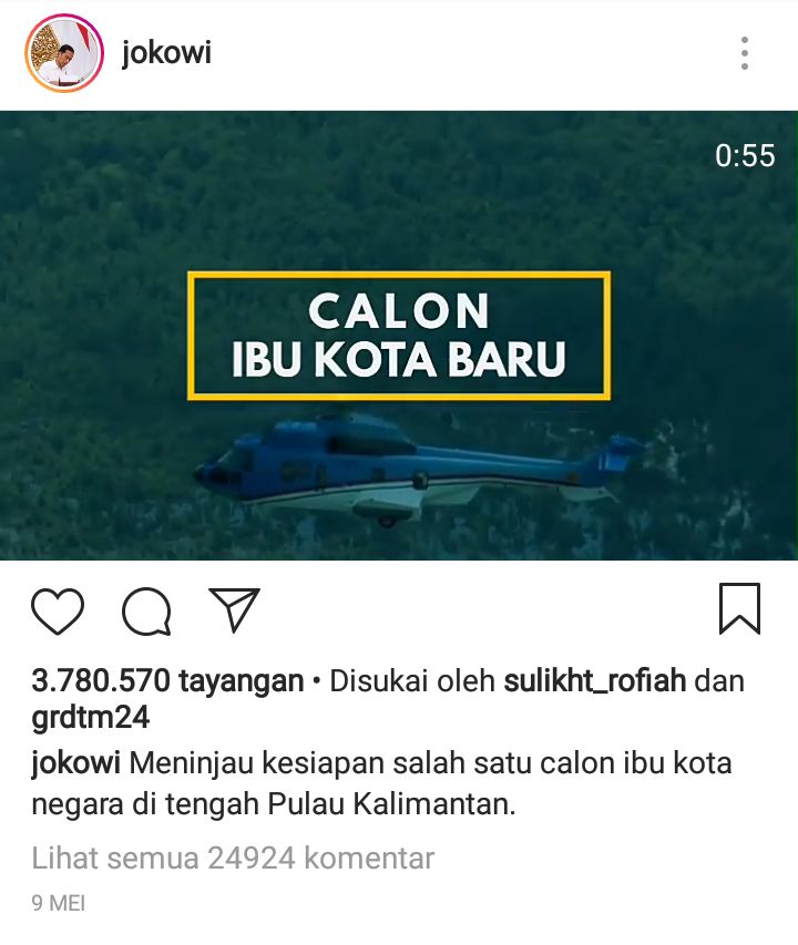 photo credit: instagram.com/jokowi