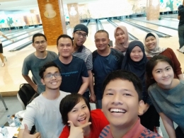 Peserta bowling dari staff KBRI, mahasiswa, dan masyarakat Indonesia di Beijing. (Firman/LPB/PPIT)