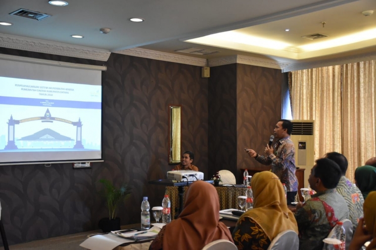 Susana Pemaparan SAKIP oleh Bupati beserta tim dari Pemkab Batang | dokpri
