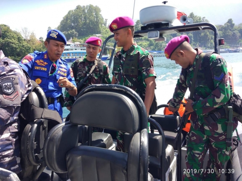 Tim Pengamanan RI 1 30 Juli 2019//sumber: tni dan polri