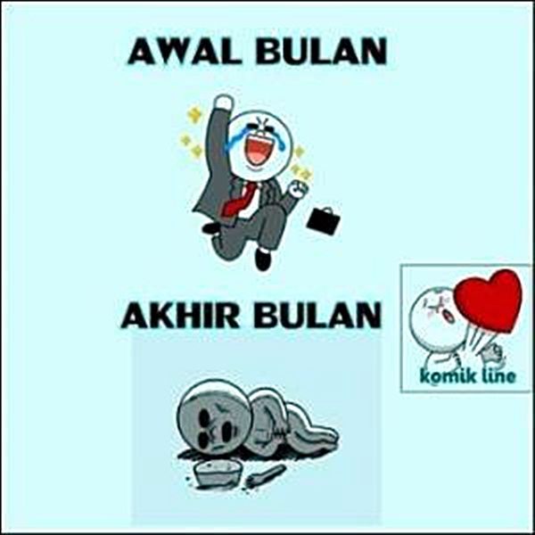 Meme akhir bulan. Sumber: brilio.net