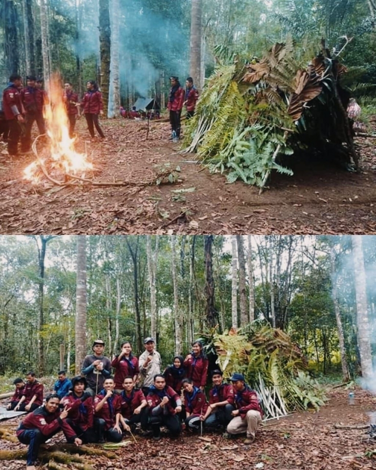 Materi Forest Survival and Adventures di Hutan Alam podok Buluh Simalungun Sumut (Dok. Mahsiswa Fahutan USU Juli 209)