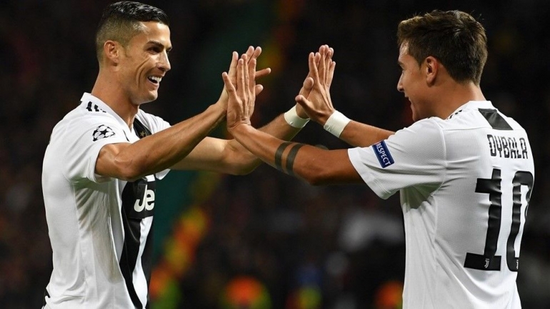 Ronaldo dan Dybala (Foto Skysports.com) 