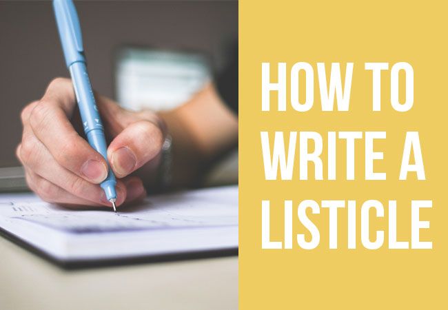 Cara menulis artikel listicle. | listicle.com