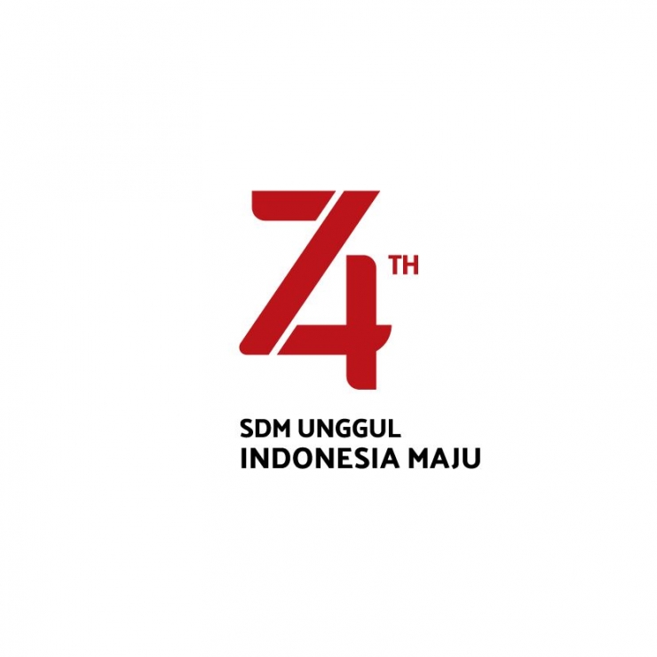 Logo HUT RI ke-74 Sekretariat MSN | kabar24.bisnis.com 
